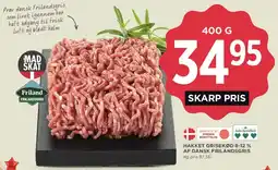 MENY Hakket grisekød 8-12% af dansk frilandsgris tilbud