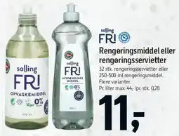 Føtex Rengøringsmiddel eller rengøringsservietter tilbud
