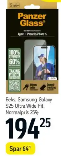 Føtex PanzerGlass skærmbeskyttelse (Samsung) tilbud