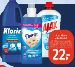 Føtex Ajax, Klorin eller Dunlet tilbud