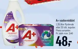 Føtex A+ vaskemiddel tilbud