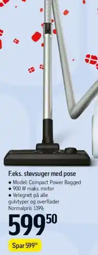 Føtex Støvsuger med pose (Compact Power Bagged) tilbud