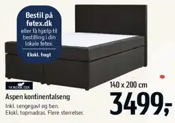 Føtex Aspen kontinental seng tilbud
