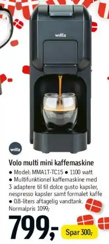 Føtex Volo multi mini kaffemaskine tilbud