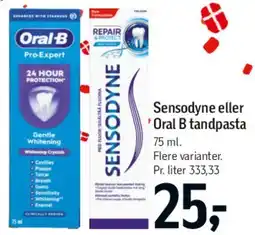 Føtex Sensodyne eller Oral‑B tandpasta tilbud
