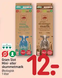 REMA 1000 Gram Slot mini- eller skummetmælk tilbud
