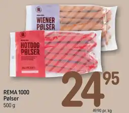 REMA 1000 Rema 1000 Pølser tilbud
