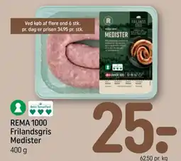 REMA 1000 Rema 1000 Frilandsgris Medister tilbud