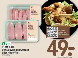 REMA 1000 Rema 1000 Kyllingebrystfilet eller -inderfilet tilbud