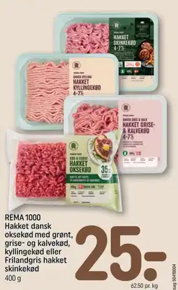REMA 1000 Rema 1000 hakket oksekød med grønt tilbud