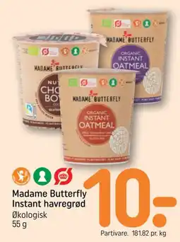REMA 1000 Madame Butterfly Instant havregrød tilbud