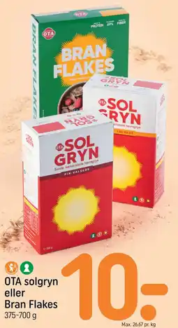 REMA 1000 Ota solgryn eller bran flakes tilbud