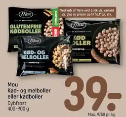 REMA 1000 Mou kød- og melboller eller kødboller tilbud
