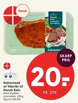 SPAR Kalvesteak af Yderlår af Dansk Kalv tilbud