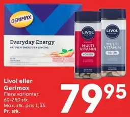 SPAR Livol eller Gerimax tilbud