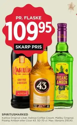 MENY SPIRITUSMARKED tilbud