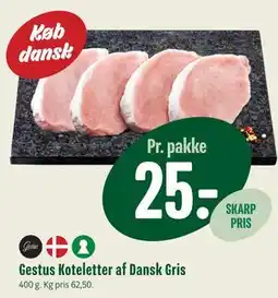 Min Købmand Gestus Koteletter af Dansk Gris tilbud