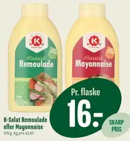 Min Købmand K-Salat Remoulade eller Mayonnaise tilbud