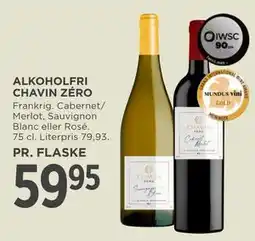MENY ALKOHOLFRI CHAVIN ZÉRO tilbud