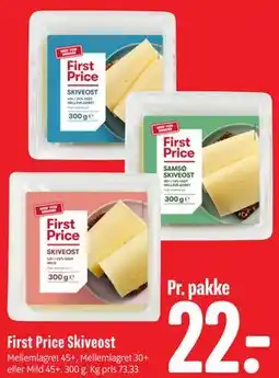 Min Købmand First Price Skiveost tilbud