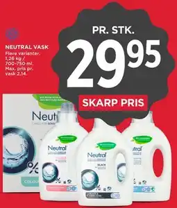 MENY NEUTRAL VASK tilbud