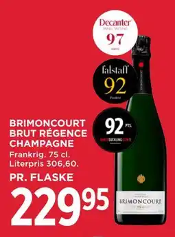 MENY BRIMONCOURT BRUT RÉGENCE CHAMPAGNE tilbud