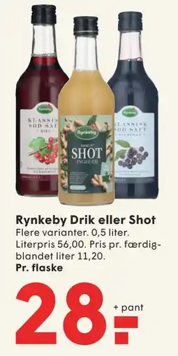 SPAR Rynkeby Drik eller Shot tilbud