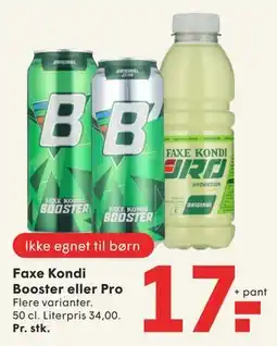 SPAR Faxe Kondi Booster eller Pro tilbud