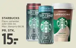 MENY STARBUCKS tilbud