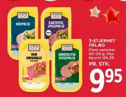 MENY 3-STJERNET PÅLÆG tilbud