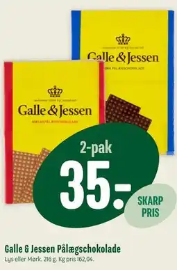 Min Købmand Galle & Jessen Pålægschokolade tilbud