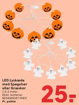 SPAR LED Lyskæde med Spøgelser eller Græskar tilbud