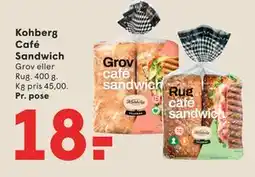 SPAR Kohberg Café Sandwich tilbud