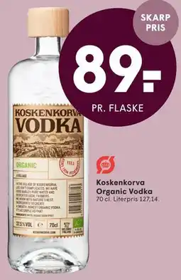 SPAR Koskenkorva Organic Vodka tilbud