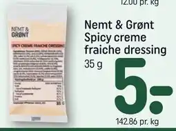 REMA 1000 Nemt & Grønt Spicy creme fraiche dressing tilbud