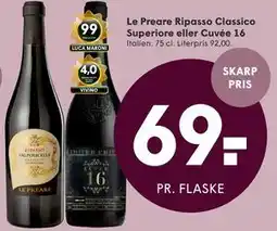 SPAR Le Preare Ripasso Classico Superiore eller Cuvée 16 tilbud