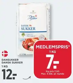 MENY DANSUKKER DANSK SUKKER tilbud