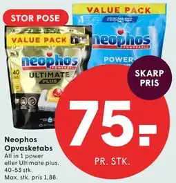 SPAR Neophos Opvasketabs tilbud