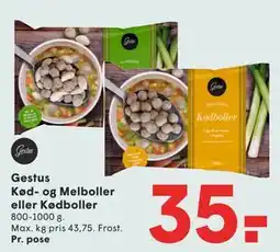 SPAR Gestus Kød- og Melboller eller Kødboller tilbud