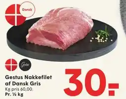 SPAR Gestus Nakkefilet af Dansk Gris tilbud