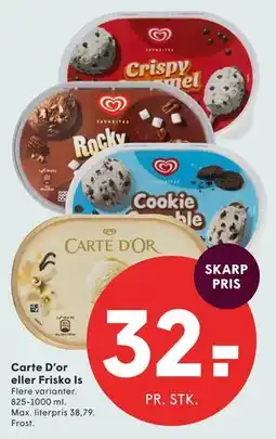 SPAR Carte D’or eller Frisko Is tilbud