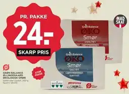 MENY GRØN BALANCE ØLLINGEGAARD ØKOLOGISK SMØR tilbud