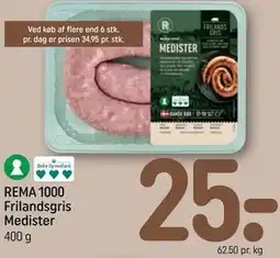 REMA 1000 REMA 1000 Frilandsgris Medister tilbud