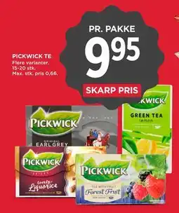 MENY PICKWICK TE tilbud