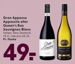 SPAR Gran Appasso Appassite eller Queen’s Bay Sauvignon Blanc tilbud