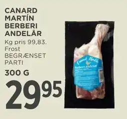 MENY CANARD MARTÍN BERBERI ANDELÅR tilbud