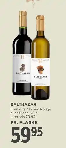 MENY BALTHAZAR tilbud