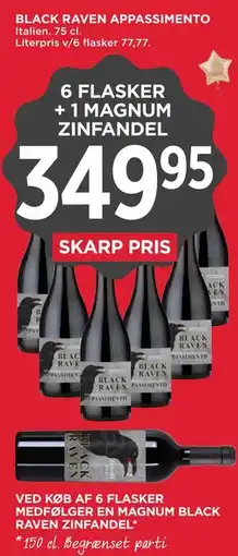 MENY BLACK RAVEN APPASSIMENTO tilbud