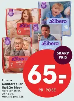 SPAR Libero Comfort eller Up&Go Bleer tilbud