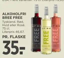 MENY ALKOHOLFRI BREE FREE tilbud